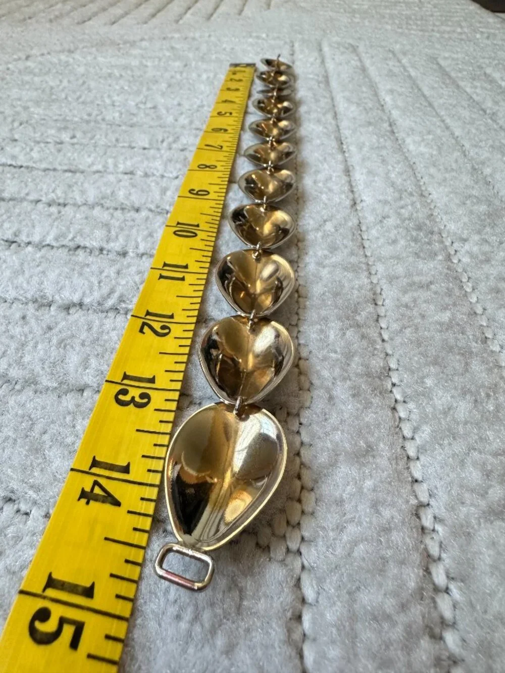 Vintage Silver Tone Sculptural Teardrop Collar Choker Necklace 14.5”